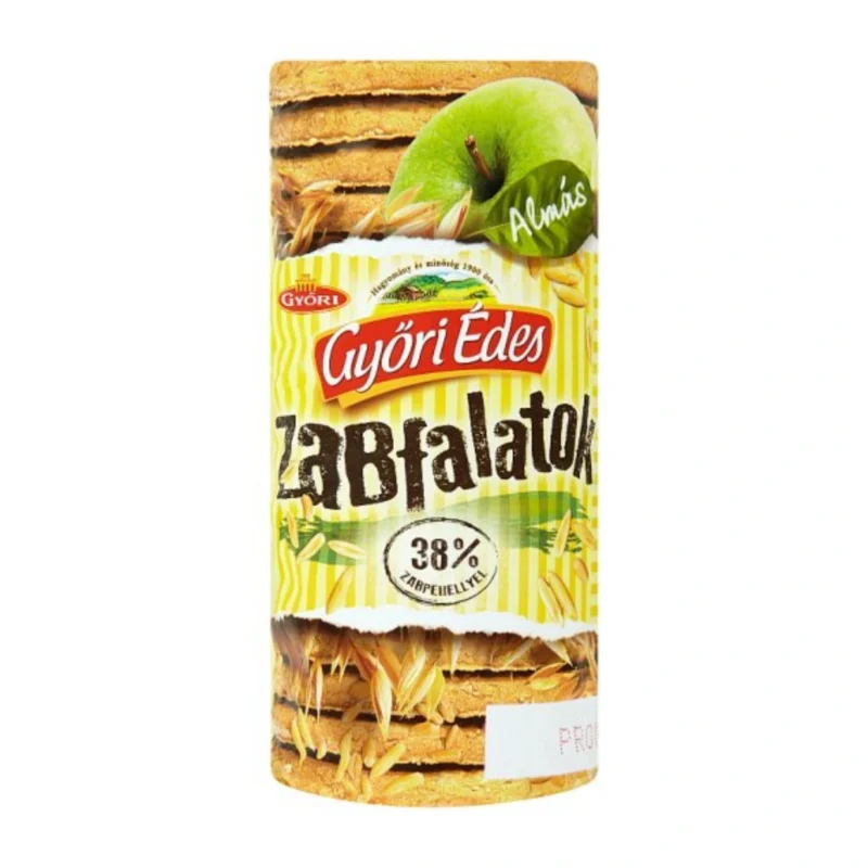 10x Hungarian Oat Biscuit Apple Flavor - Győri Édes Zabfalatok Almás 198g / 6.9oz