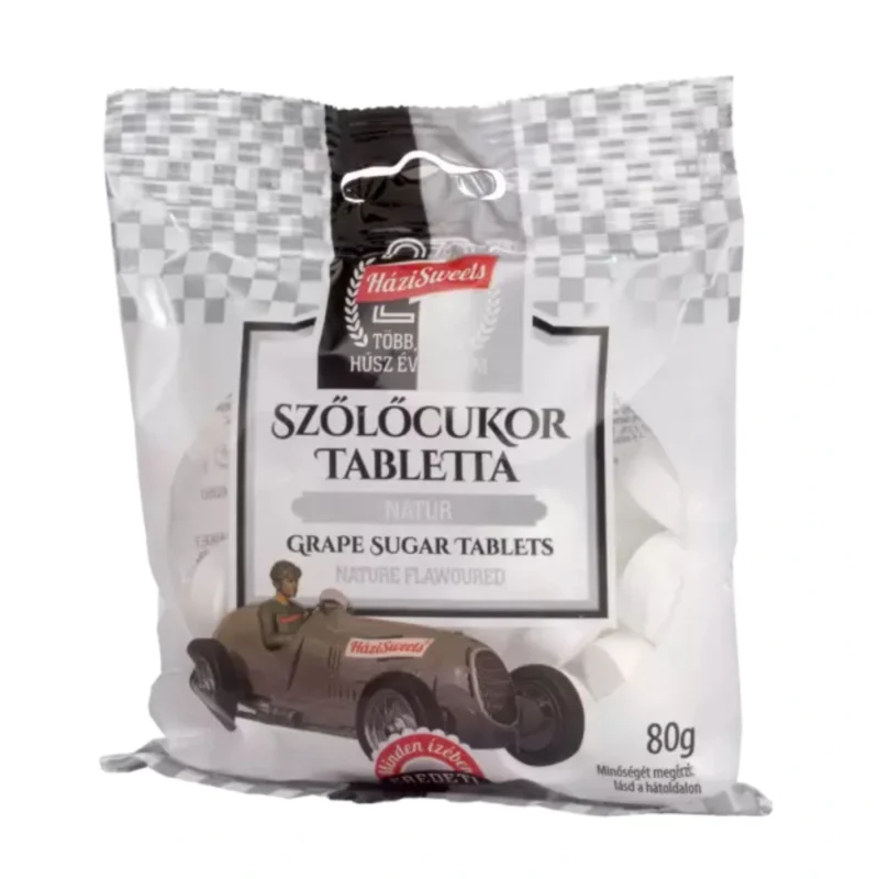 20x Hungarian HaziSweets Glucose Candy Tablets - Natúr Szőlőcukor 80g / 2.8oz