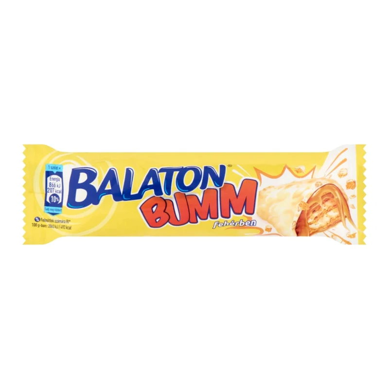 40x Hungarian BALATON Bumm White Chocolate Wafer Bar 42g / 1.5oz