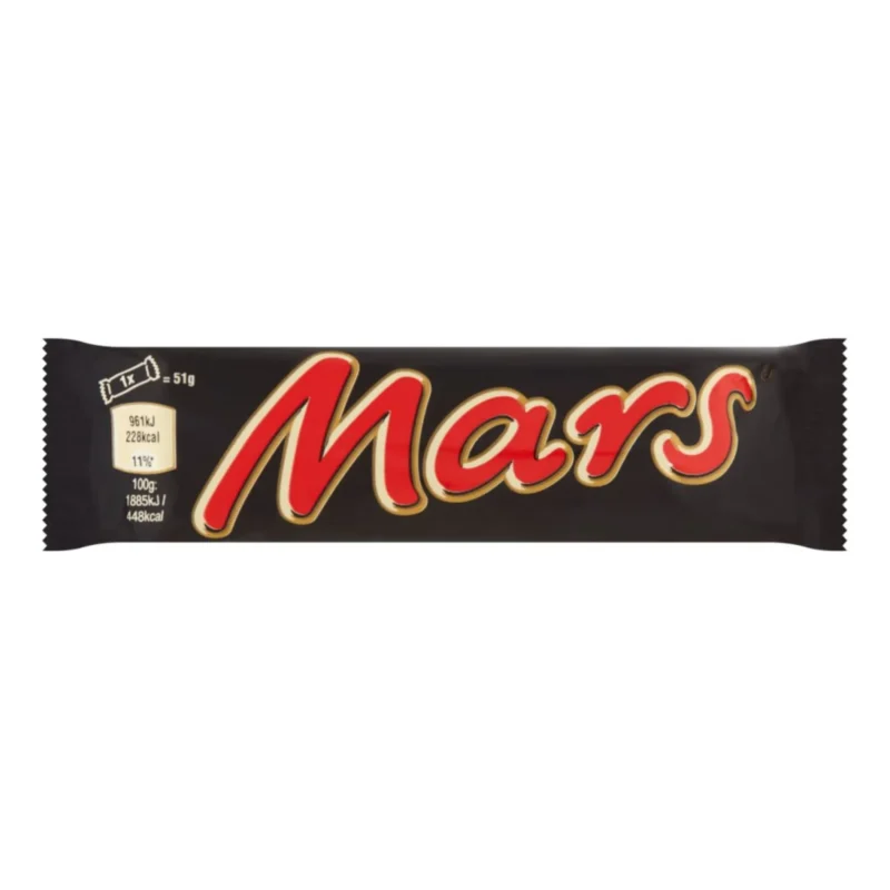 40x Original European Mars Chocolate Bar 51g / 1.79oz