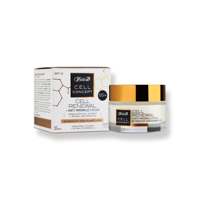 4x Original Hungarian Helia-D Cell Concept Renevan Anti-Wrinkle 55+ Day Cream 50ml / 1.7fl oz