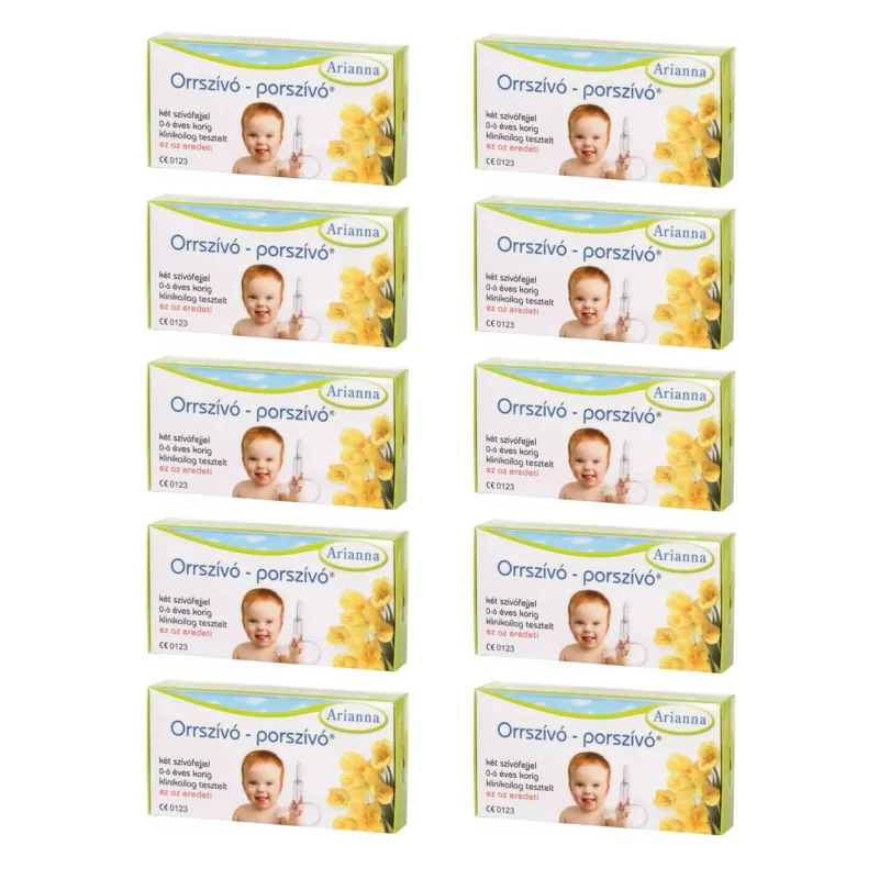 10 x Arianna Baby Vac Nasal Vacuum Aspirator Nose Cleaner - Arianna Orrszívó Porszívó