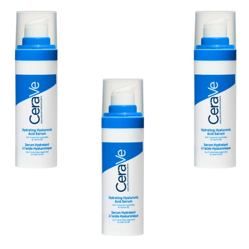 3x CeraVe Hyaluronic Acid Moisturizing Serum 30ml  / 1.0 fl oz