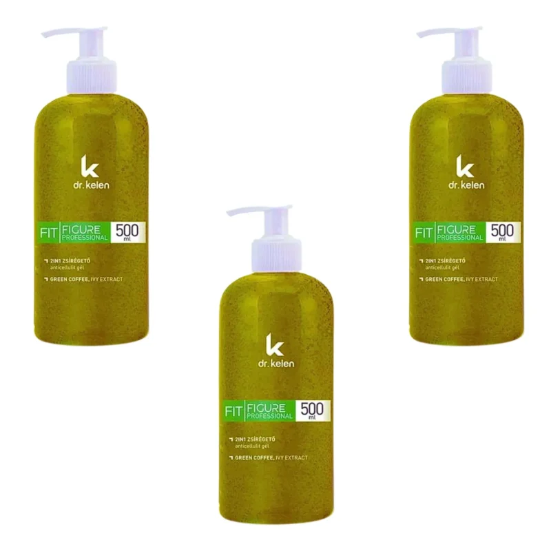 3x Dr. Kelen Fit Figure 2in1 Slim and Anticellulite Gel 500ml / 16.9 fl oz