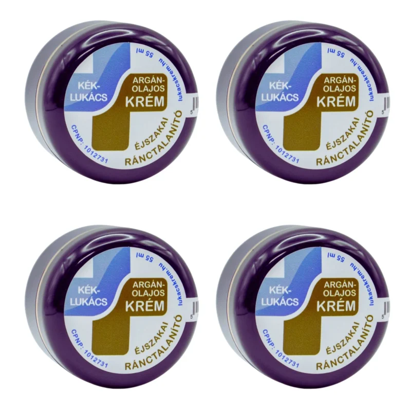 4x Kék-Lukács Argan Oil Night Anti-Wrinkle Cream 55ml / 1.8 fl oz