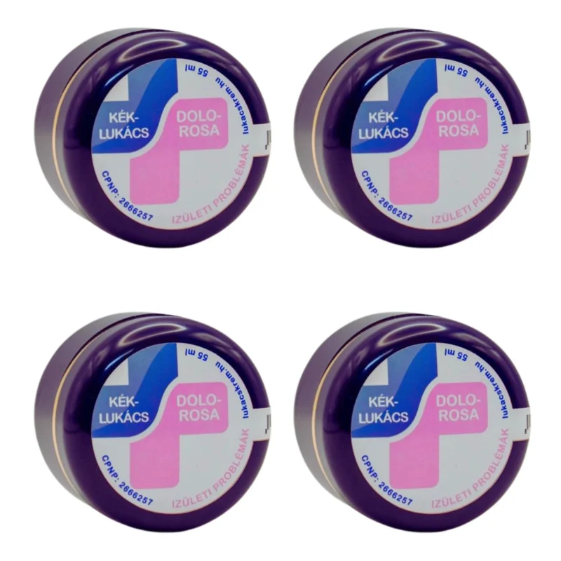 4x Kék-Lukács Dolorosa Cream for Joint Pain 55ml / 1.8 fl oz