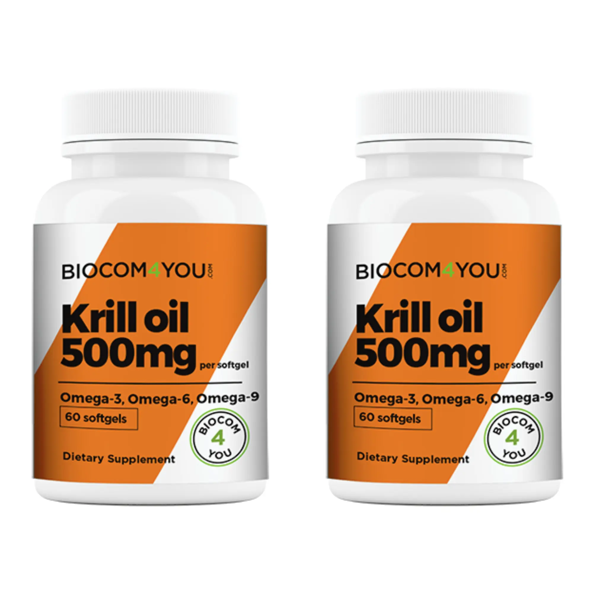 2x Biocom Krill Oil Capsules 60pcs - European Products Store