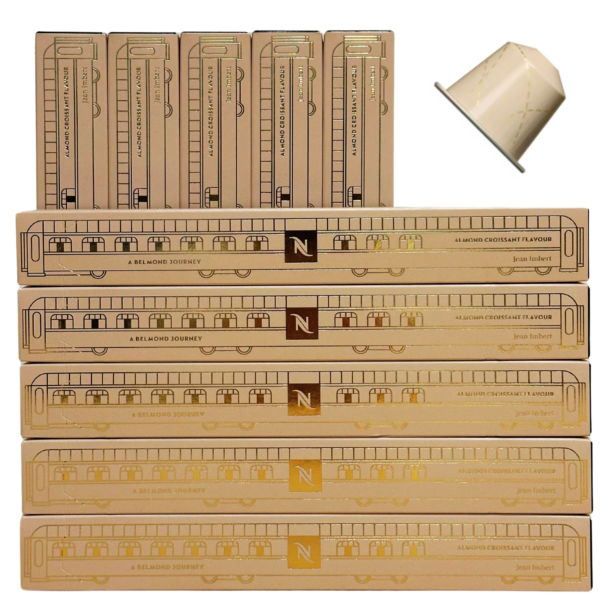 むっくりん Nespresso18本 100x Nespresso ORIGINAL Line Capsules - Jean Imbert Almond
