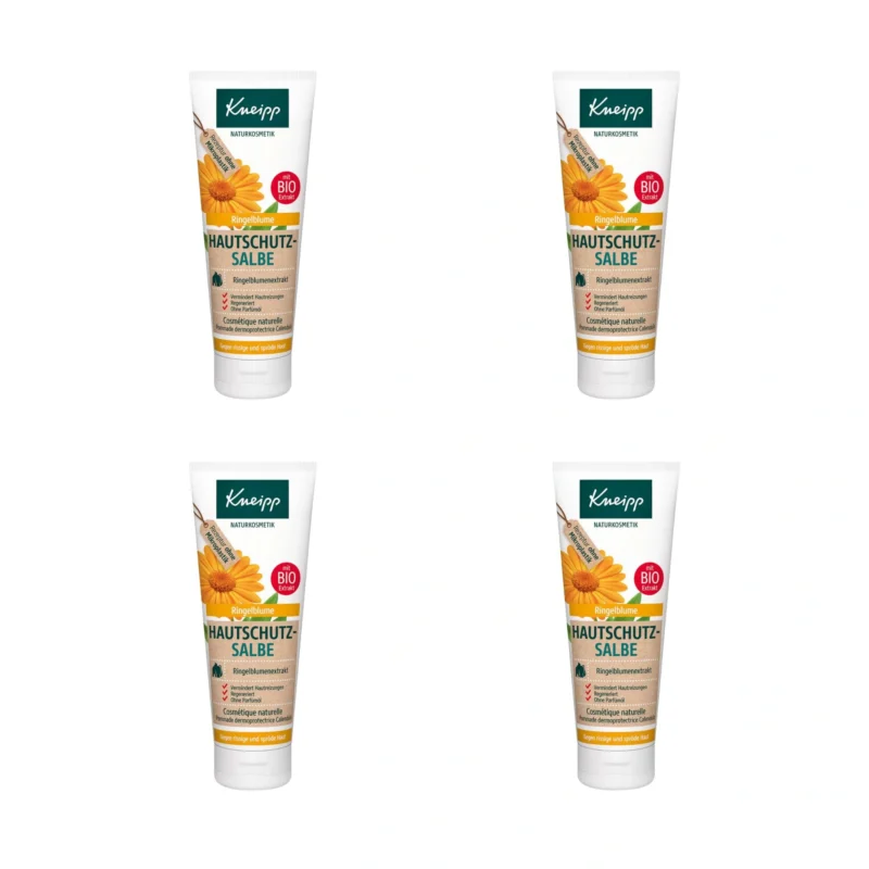 4x Kneipp Calendula Skin Protection Cream 75 ml / 2.54 fl oz