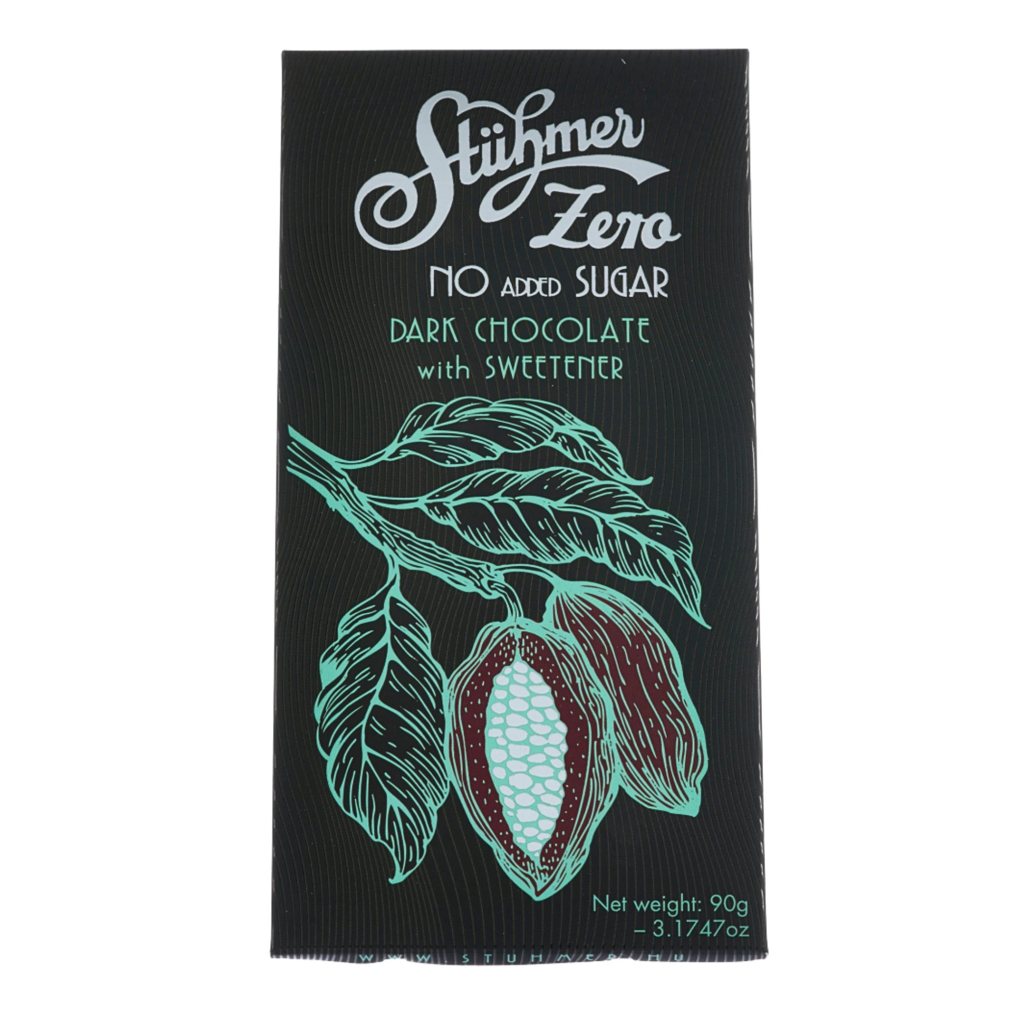 10x STÜHMER ZERO Dark Chocolate with Sweetener 90g / 3.17 oz