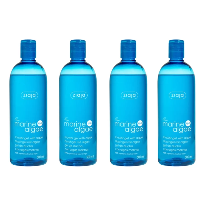 4x Ziaja Sea Algae Shower Gel 500ml / 16.91 fl o