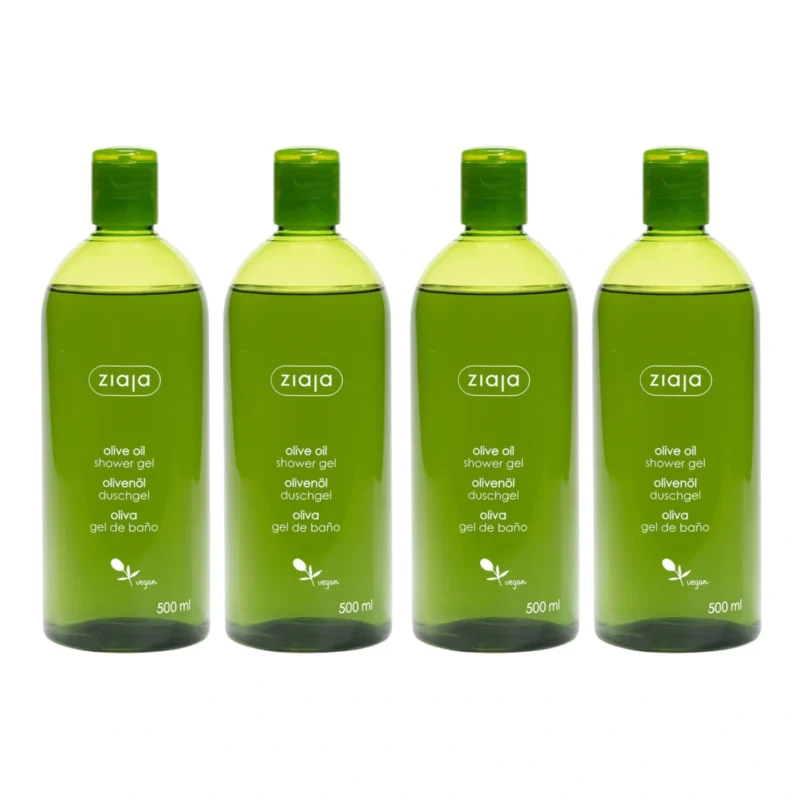4x Ziaja Olive Oil Shower Gel 500ml / 16.91 fl oz