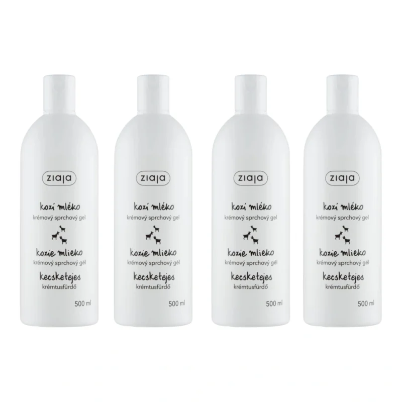 4x Ziaja Goat Milk Shower Gel 500ml / 16.91 fl oz