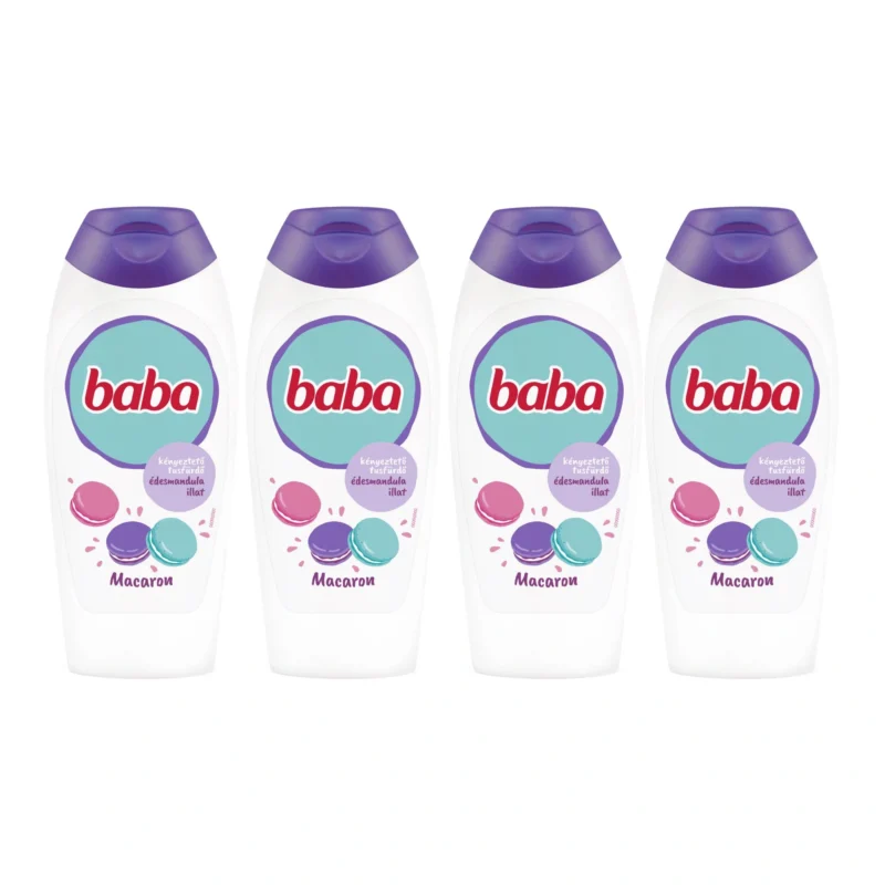 4x Baba Shower Gel with Sweet Almond 400ml / 13.5 fl oz