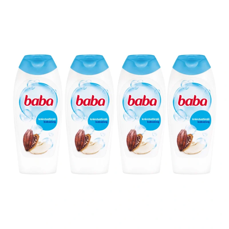 4x Baba Shower Gel with Cocoa Butter 400ml / 13.5 fl oz