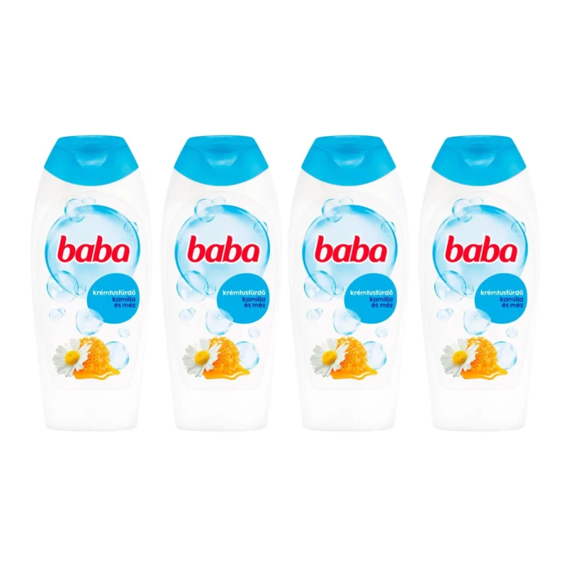 4x Baba Shower Gel with Chamomile and Honey 400ml / 13.5 fl oz