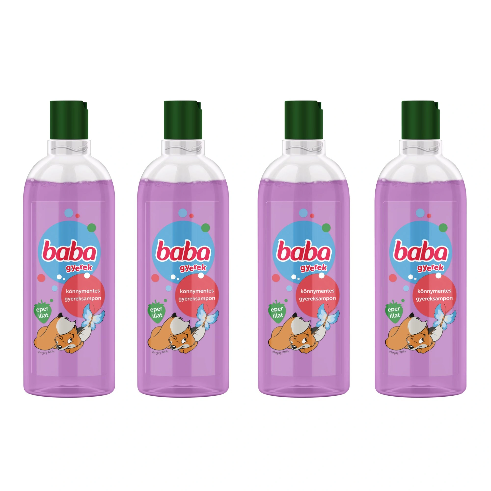 4x Baba Tear-Free Shampoo for Children 400ml fl oz