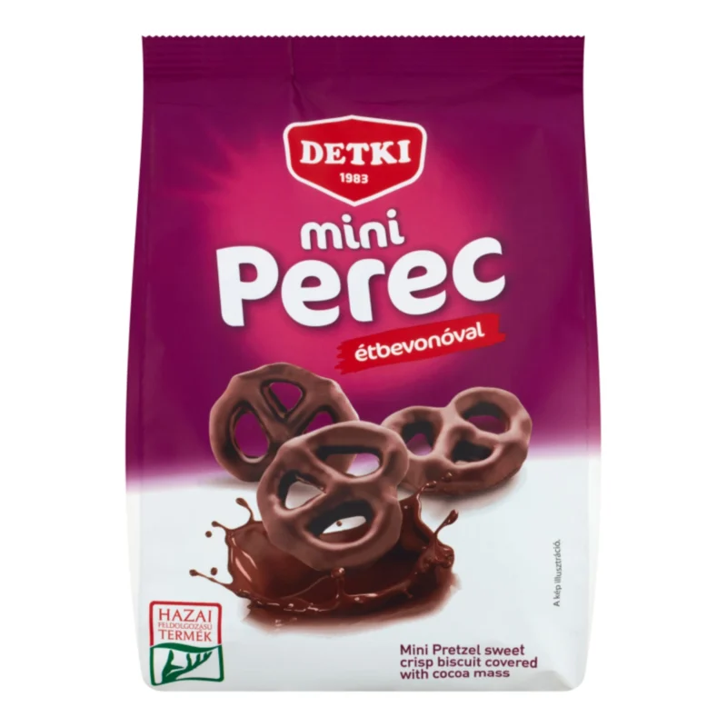 10x DETKI Mini Pretzels Covered with Cocoa Mass 160g / 5.64oz