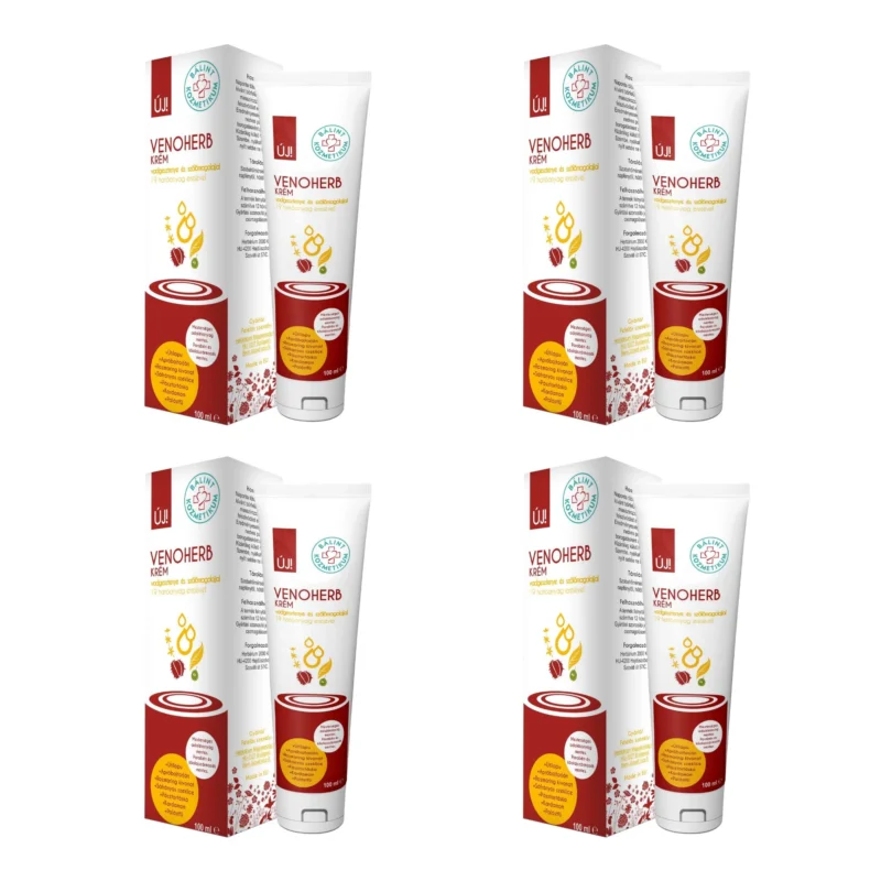 4x Balint Cosmetics Venoherb Cream 100 ml / 3.38 fl oz