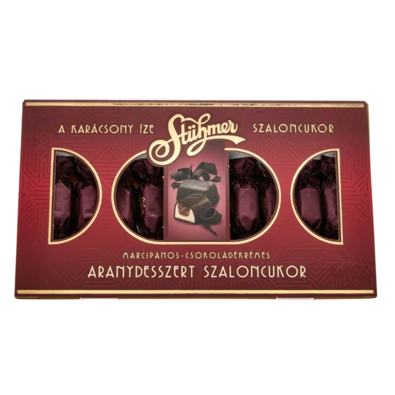 6x STÜHMER Premium Szaloncukor Hungarian Christmas Candy - Marzipan & Chocolate Cream Flavor 225g / 7.94oz