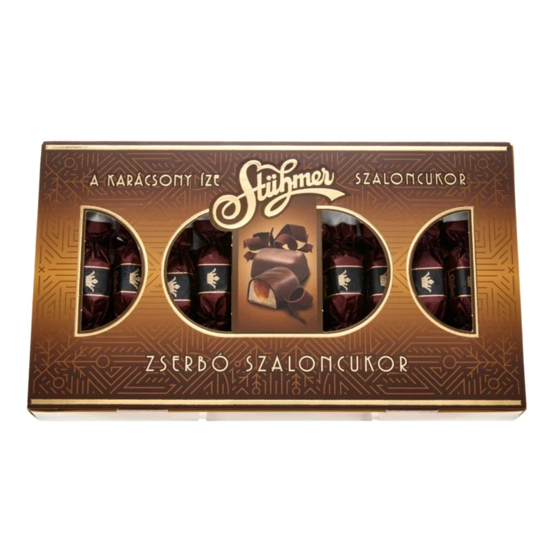 6x STÜHMER Premium Szaloncukor Hungarian Christmas Candy - Gerbeaud (Zserbó) Flavor 225g / 7.9oz