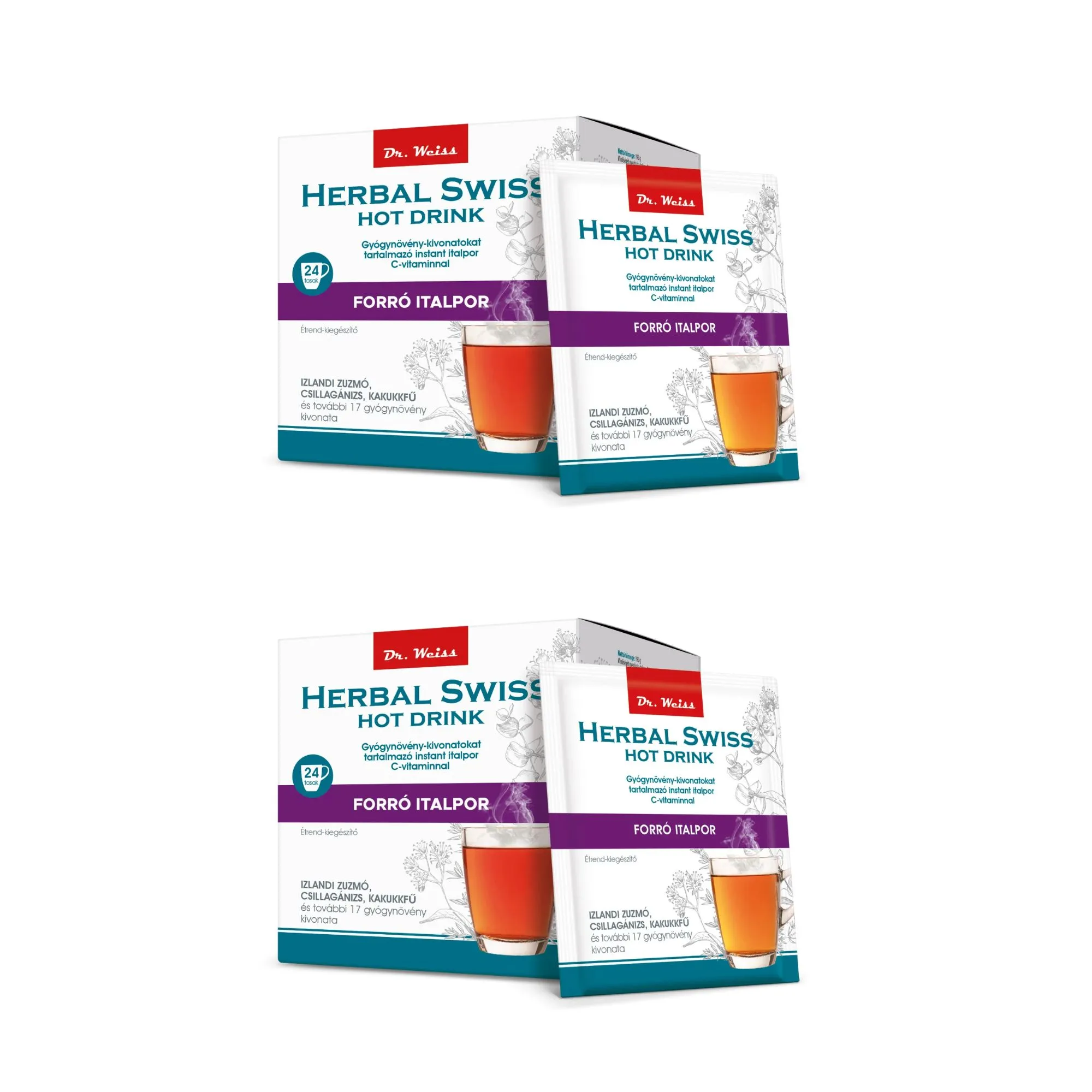 2x Herbal Swiss Instant Hot Drink – 24pcs 193g / 6.8oz