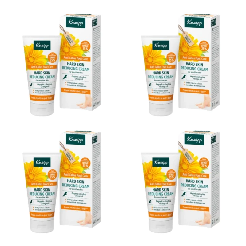 4x Kneipp Callus-Reducing Cream 50ml / 1.7 fl oz