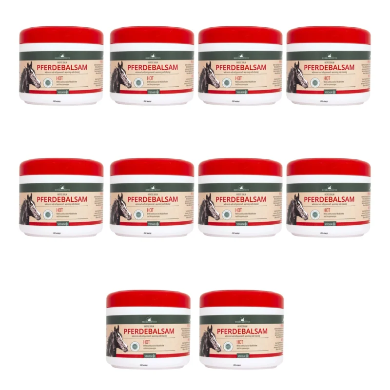 10x Herbamedicus Horse Warming Balm 500ml / 16.9 floz