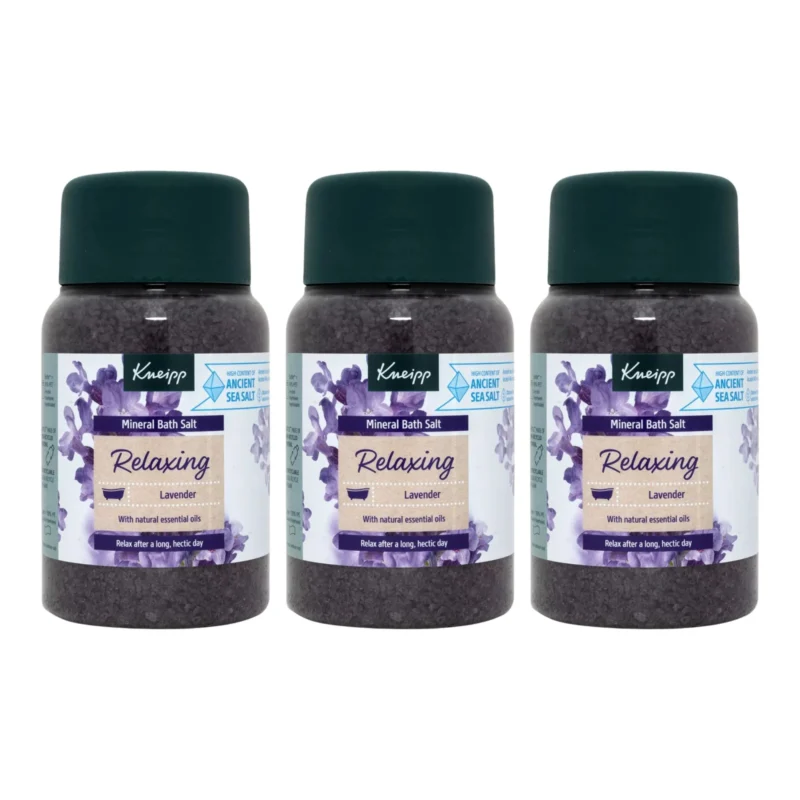 3x Kneipp Lavender Relaxing Bath Salt 500g / 17.64 oz