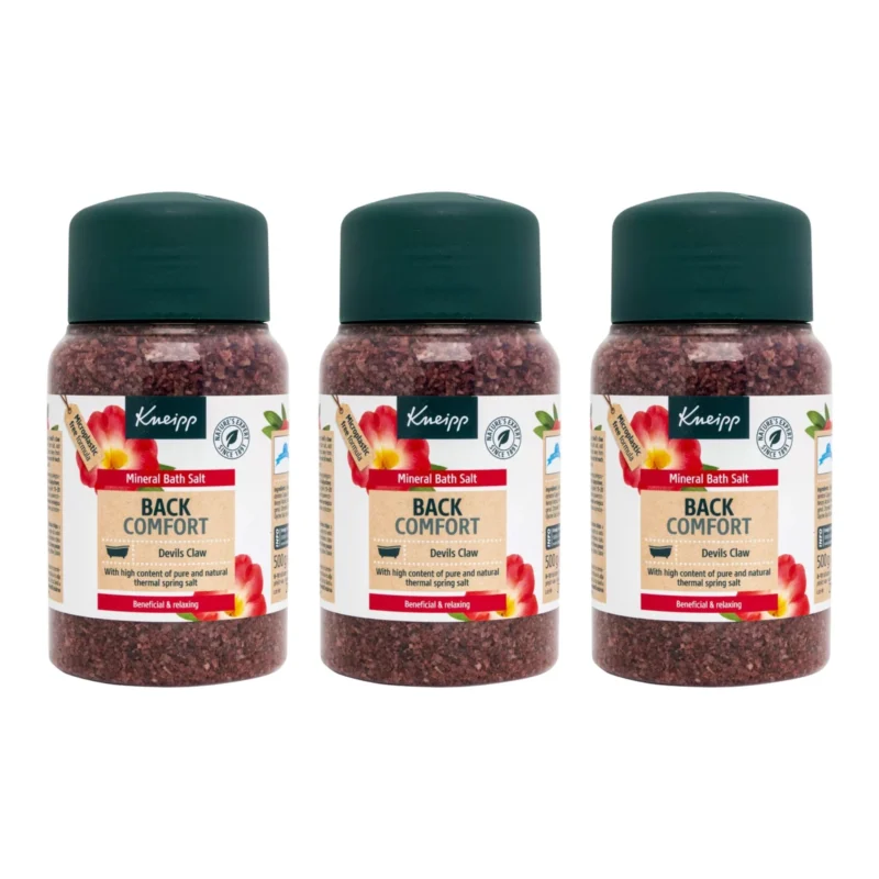 3x Kneipp Back Comfort Relaxing Bath Salt 500g / 17.64 oz