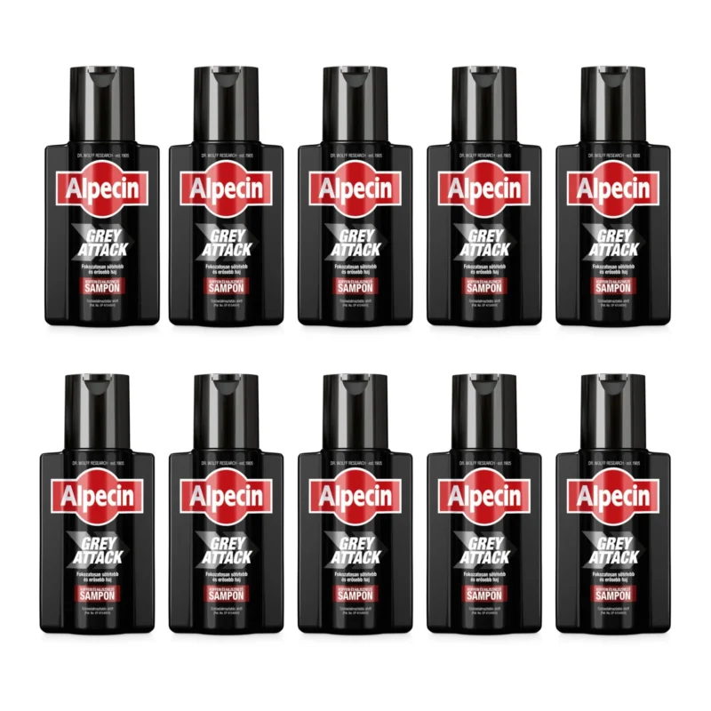 10x Alpecin Grey Attack Shampoo 200ml / 6.76 floz