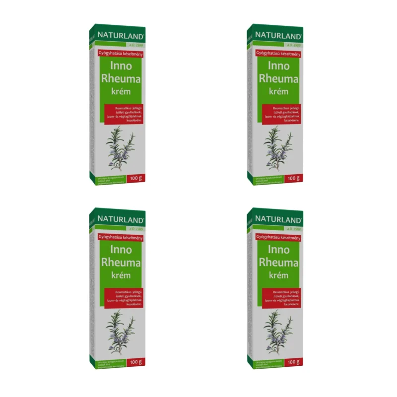 4x Naturland Inno Rheuma Gel for Rheumatic or Muscle Pain 100g / 3.5oz