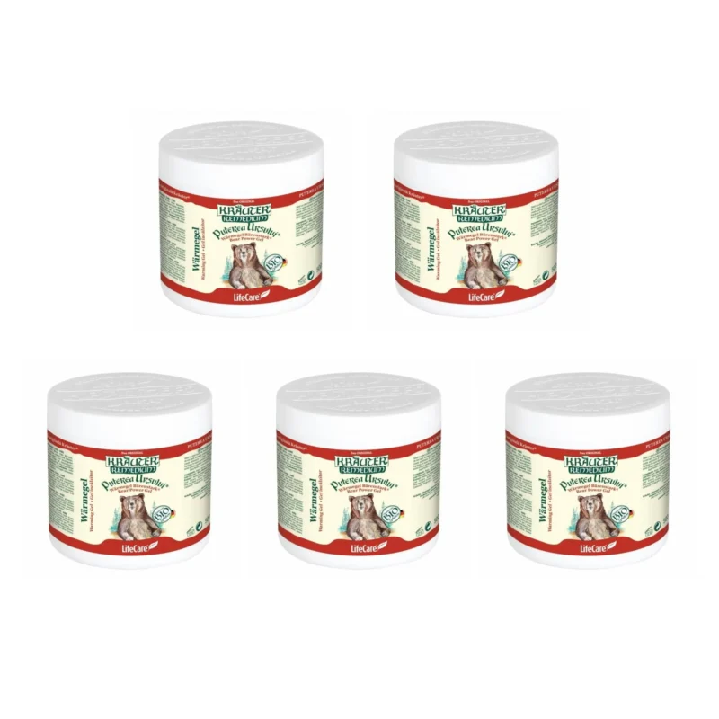 5x Krauter Bear Power Herbal Gel Against Rheumatism Organic Medicinal Herbs 250 ml / 8.5 fl oz