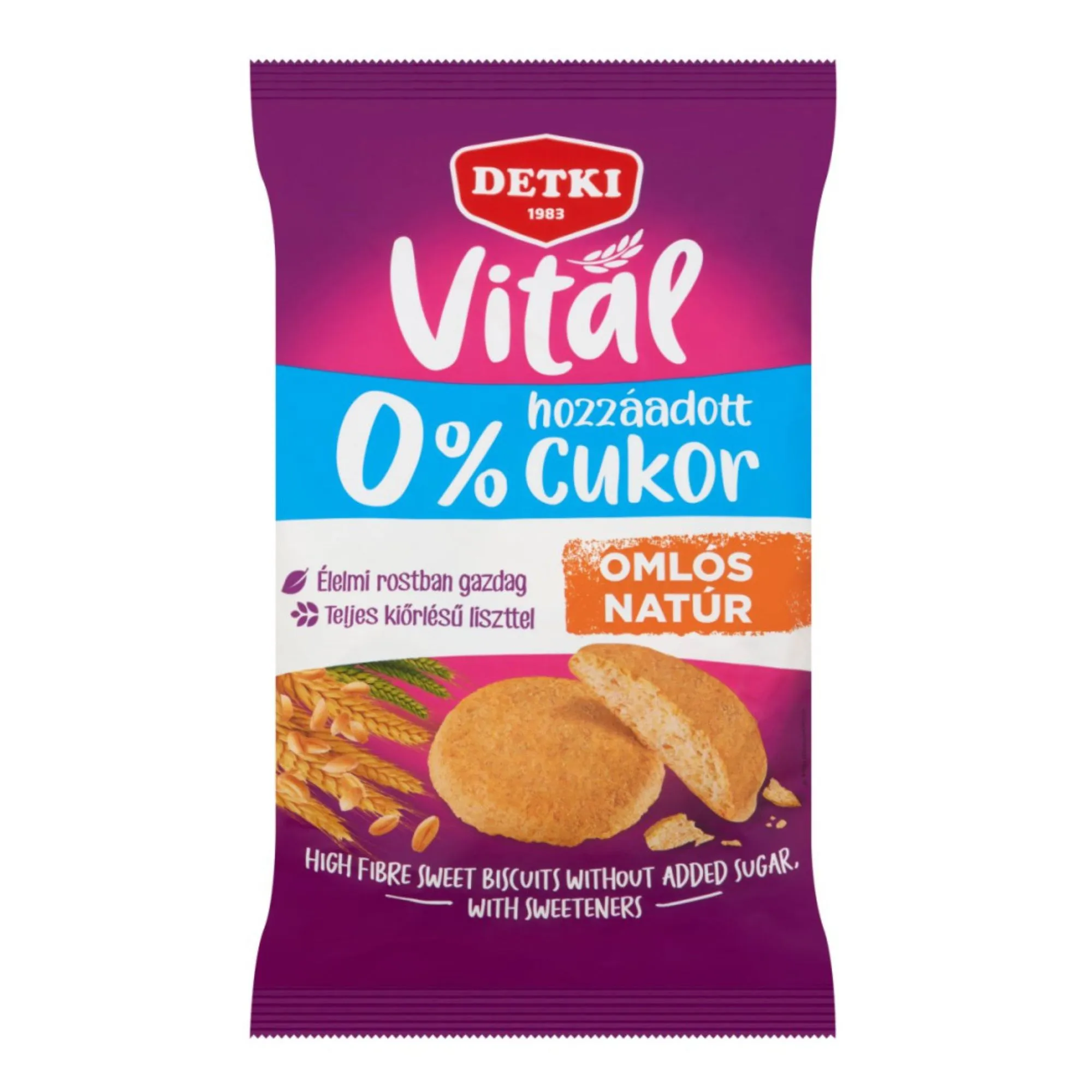 10x Hungarian DETKI Sugar-Free Sweet Tea Biscuits 180g / 6.35oz