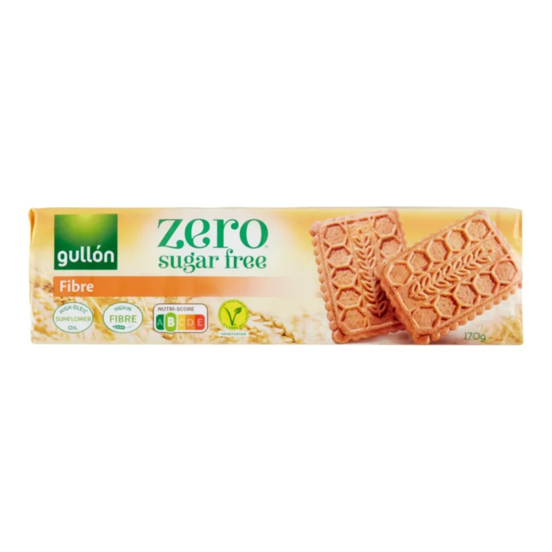 8x Gullón High Fiber Sugar-Free Biscuits 170g / 6oz